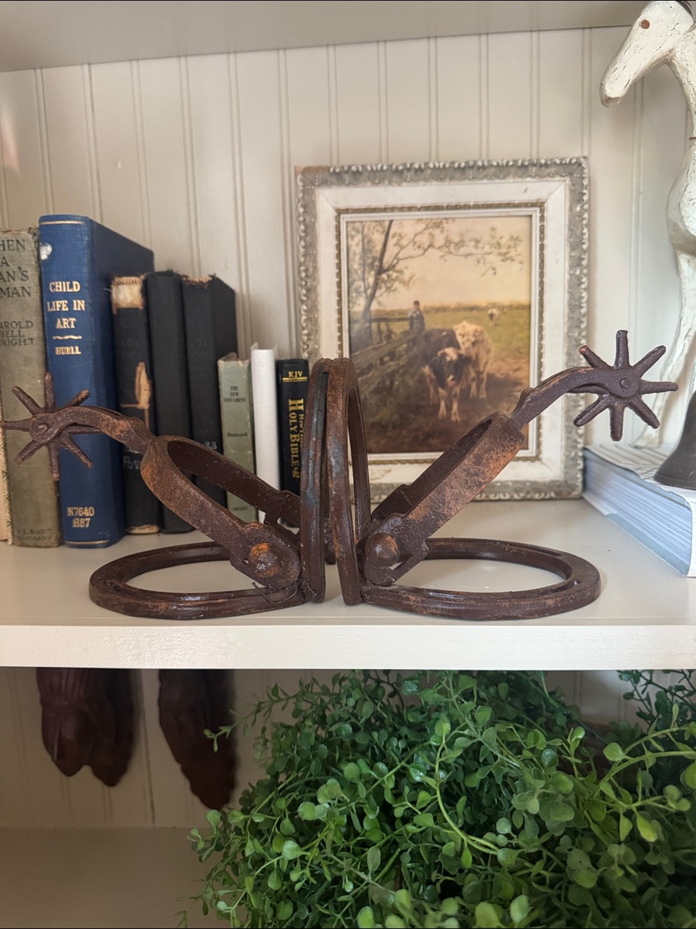 Vintage Horseshoe & Spur Bookends
